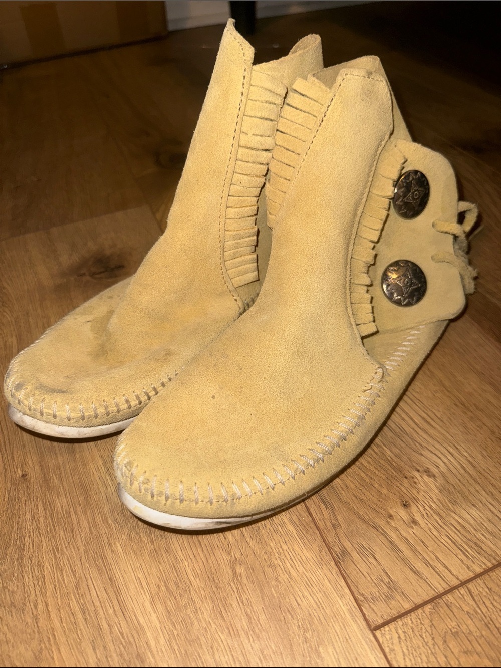 Women's Suede Fringe Ankle Boots